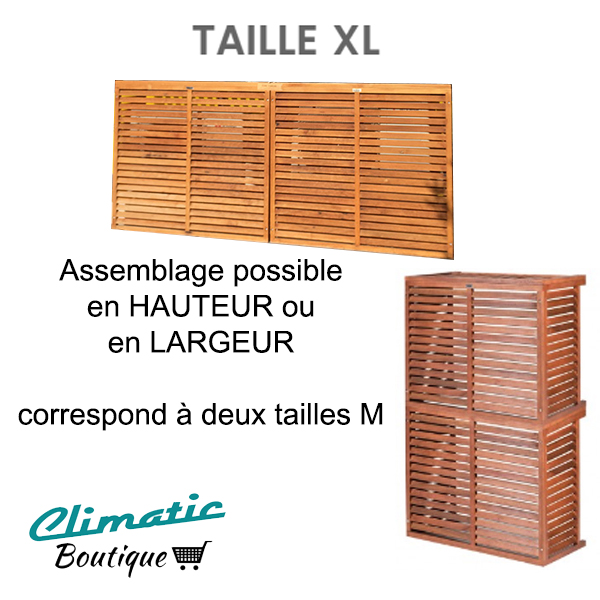 cache clim bois eucalyptus plusieurs tailles - CLIMATIC BOUTIQUE