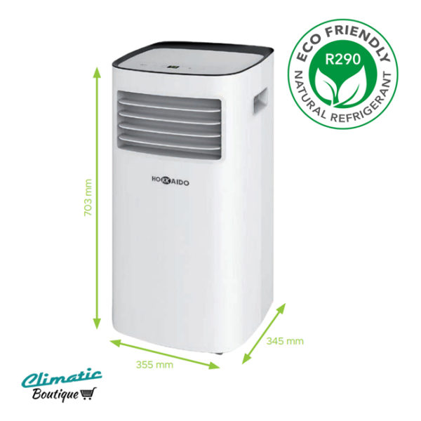 climatiseur mobile compact avec gaz ecologique