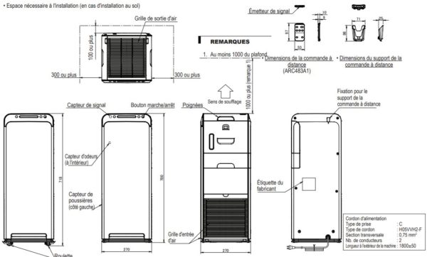 Purificateur d'air Daikin MCK55W – Image 2